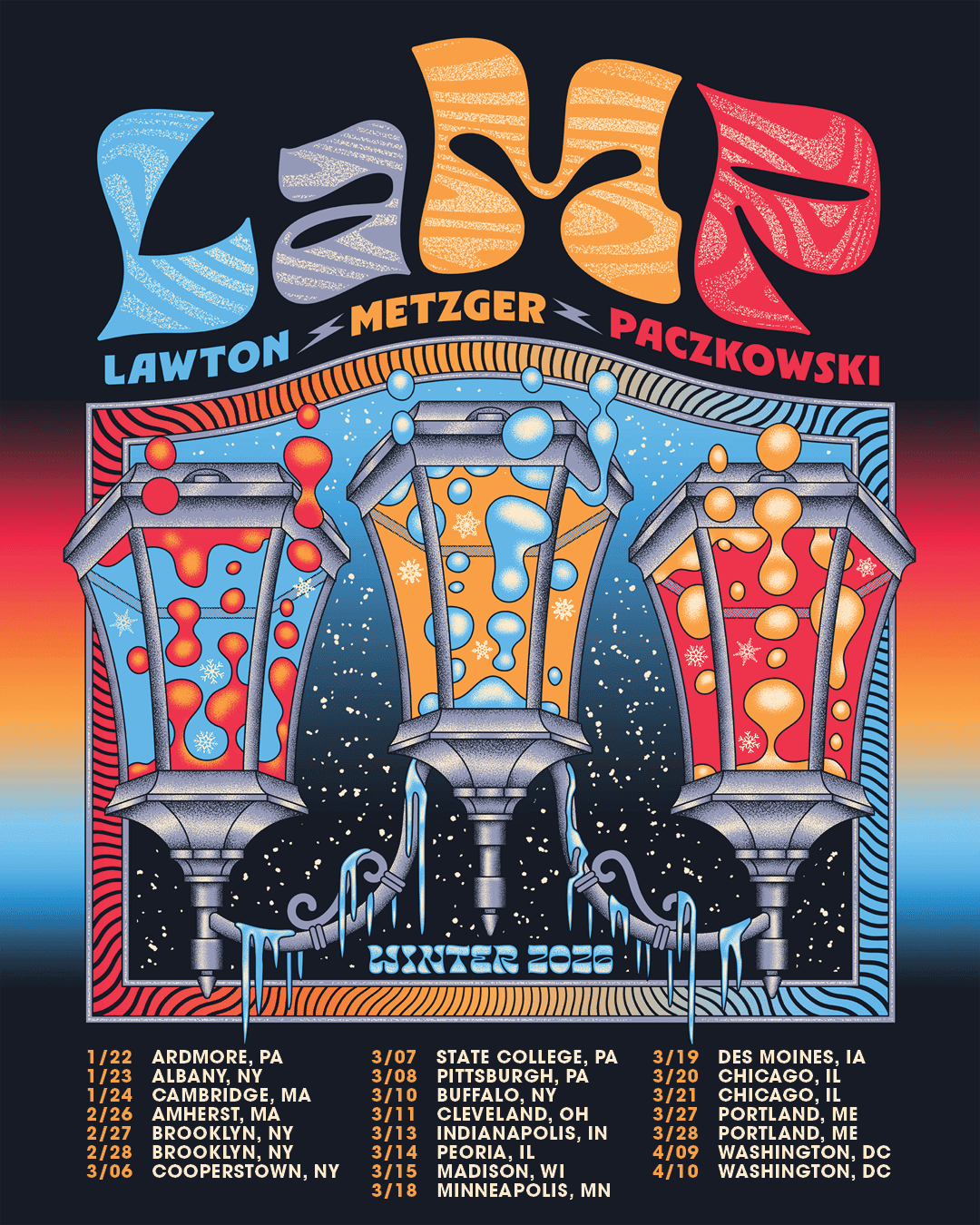 LaMP ft. Russ Lawton, Scott Metzger & Ray Paczkowski Announce Winter 2026 Tour Dates