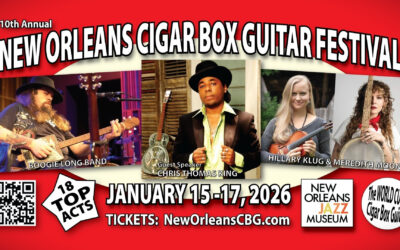 The Annual New Orleans Cigar Box Guitar Festival at the Historic New Orleans Jazz Museum Announces 2026 Lineup