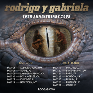 Rodrigo y Gabriela Celebrate Debut Album 20th Anniversary w/Tour